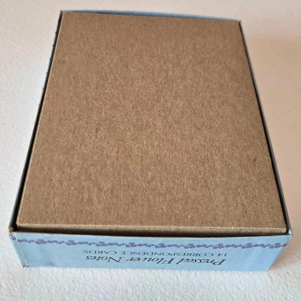 Vintage Olympicard Pressed Flower Notes 11 Cards Boxed Floral Stationery